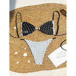 2026 Sexy Polka Dot Print Beach Bikini Set New Women's Summer Fashion Swimwear Strapless One Piece Swimsuit for Beach Lovers