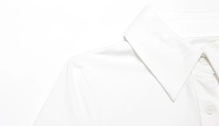 Ahagagg Fashion Dresses For Women Solid Turn Down Collar Single Breasted Regular Long Sleeves Sheath Slim Fit Female Elegant