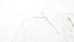 Ahagagg Fashion Dresses For Women Solid Turn Down Collar Single Breasted Regular Long Sleeves Sheath Slim Fit Female Elegant