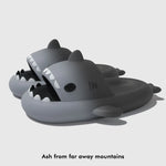Cute Cartoon Shark Slippers For Women Men Gradient Color Summer Platform Shoes Night Glowing Style Couples Home Street Slides