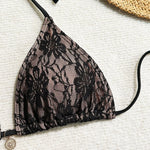 Mesh Sexy Bikinis Female Swimsuits Women Three-Piece Swimwear Beach Swimming Wear Bathing Suits Brazilian Bikini Set Pool Bather