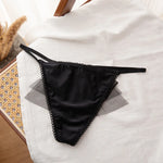 Bowknot Lace Sexy Girls Briefs Women Panties Seamless G String Transparent Thong Underwear Low Waist Female Lingerie