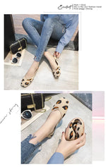 Spring and Autumn Flat Shoes Fashion Leisure Women's Flat Shoes Square Toe Knitting Elastic Comfortable Slip-on Boutique Shoes