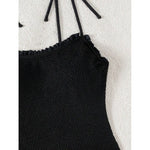 2026 New Black Sexy One Piece Swimsuits Closed Women Swimwear Push Up Swimming Wear Body Bathing Suits Beachwear Pool Bather