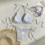 Sparkling Star Sequins Halter Bikini Women Swimsuit Female Swimwear Two Pieces Bikini Set Brazilian Bathing Suit Swim Beachwear
