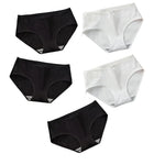 5Pcs/Set Cotton Briefs Women Panties Sexy Lingerie Women's Underpants Low Waist Panty Comfy Breathable Seamless Underwear