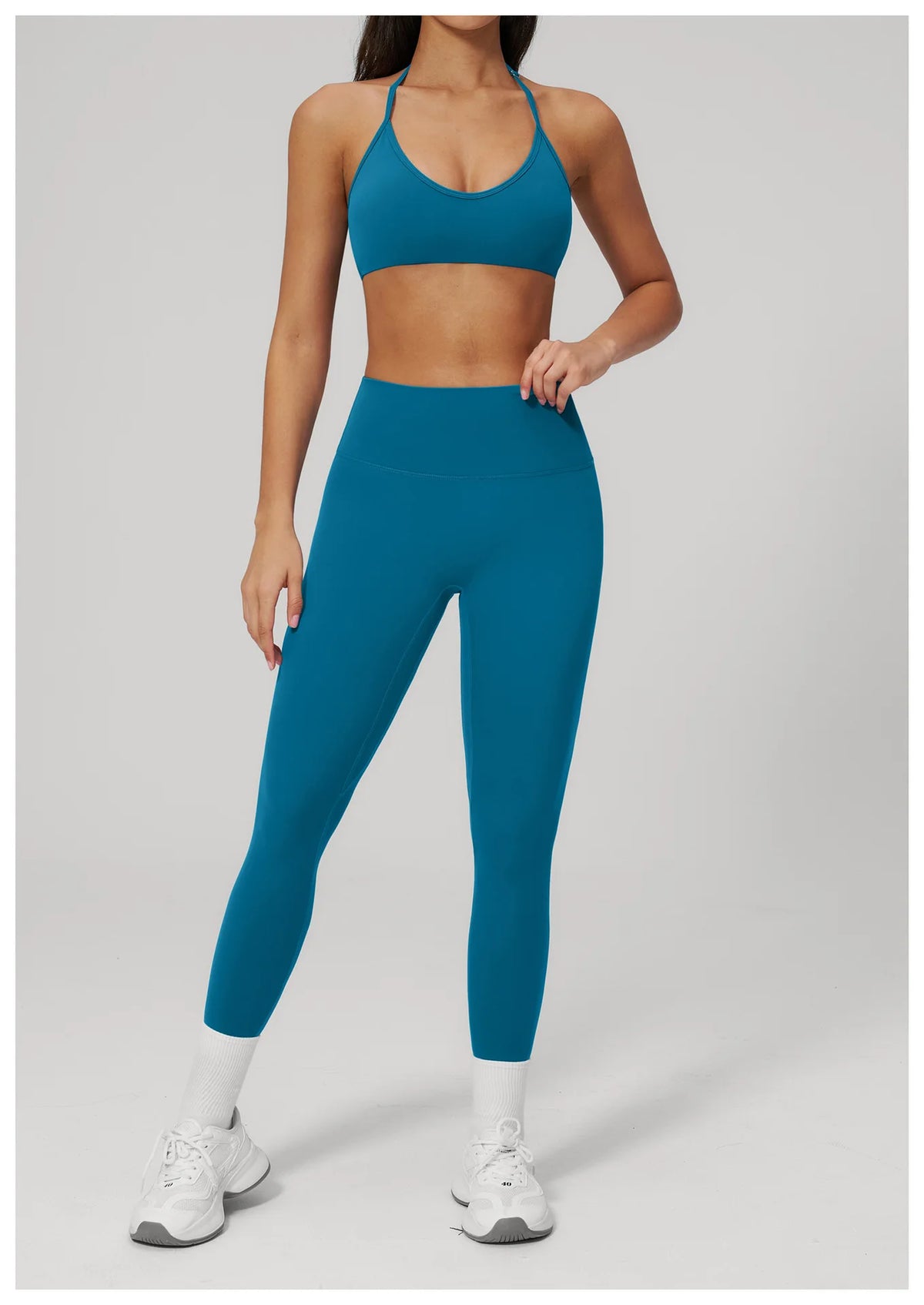 Breathable Bra Gym Top Women Bras High Support Thin Strap Halter Sports Bras Push-up Workout Underwear Shockproof Yoga Tank Tops