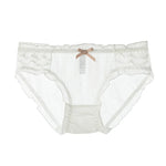 Cute Bowknot Girl's Knickers Transparent Mesh Yarn Ladies Panties Elastic Ruffled Edge Seamless Cotton Crotch Women's Brieifs