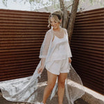 Luminous Lace & Pearls Luxurious Tulle Bride Sheer Robe Luxury Pearl Bridal Voile Robe for a Sparkling Wedding Day Kimono Robe
