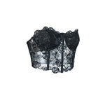 Phantasy Sexy Lace See through Crop Top Women Fashion Floral Embroidery Black Tank Top Night club Dress up 2026 Summer Outfit