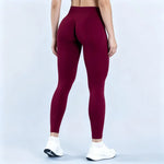 HISTELLO Impact Leggings Women Seamless Sports Yoga Pants Low Ribbed Band Gym Tights Fitness Workout Scrunch Butt Leggings