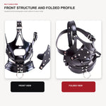 Adjustable Head Harness Dildo Gag Mask BDSM Mouth Restraint Removable Insert Buckle Straps for Adult Couples Role Play Toy Kit