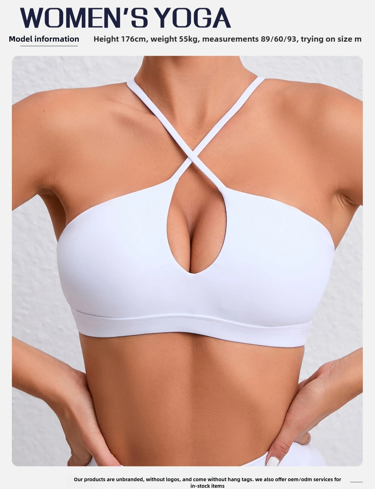 STOUREG Beautiful Back Sports Bra for Women GymYoga Bra Cross Back Running Sports Top Breathable Fitness Paded Sportswear