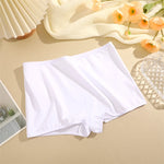 4Pcs/Set Women's Cotton Boxers Panties Seamless Sports Underwear Female Solid Color Cozy Lingerie Intimate Underpants XS-XL