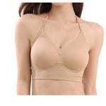 American Style Backless Bra Or Women Multiway Halter Bralette Push Up Small Chest Gather Sexy Cross U Back No Underwire Seamless