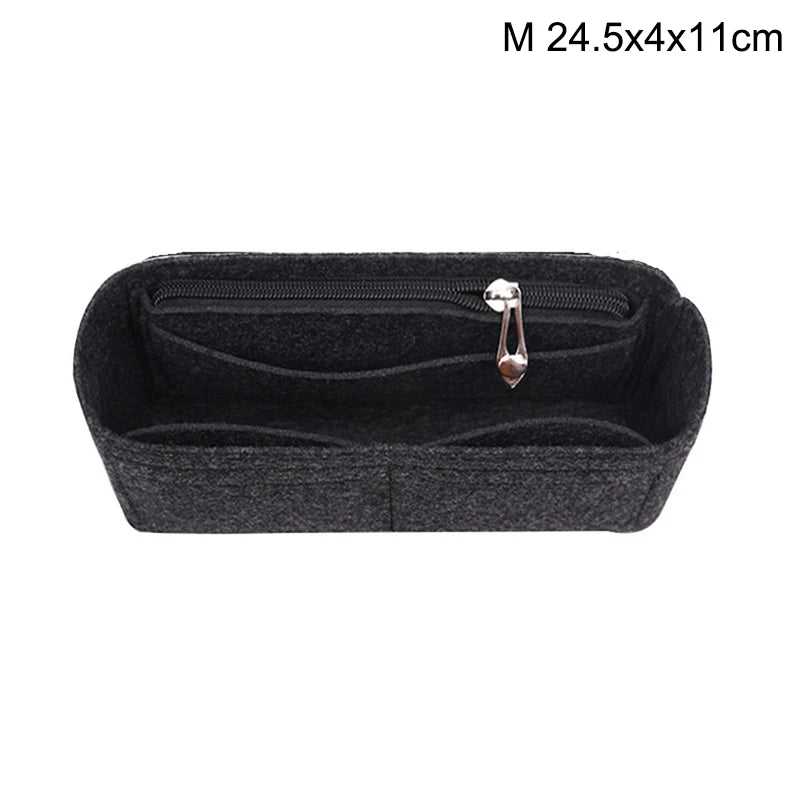 1PC Felt Insert Bag Organizer, Makeup Organizers, Liner Perfect for Brand Women's Handbags For And Cosmetic Bags〔Nest〕