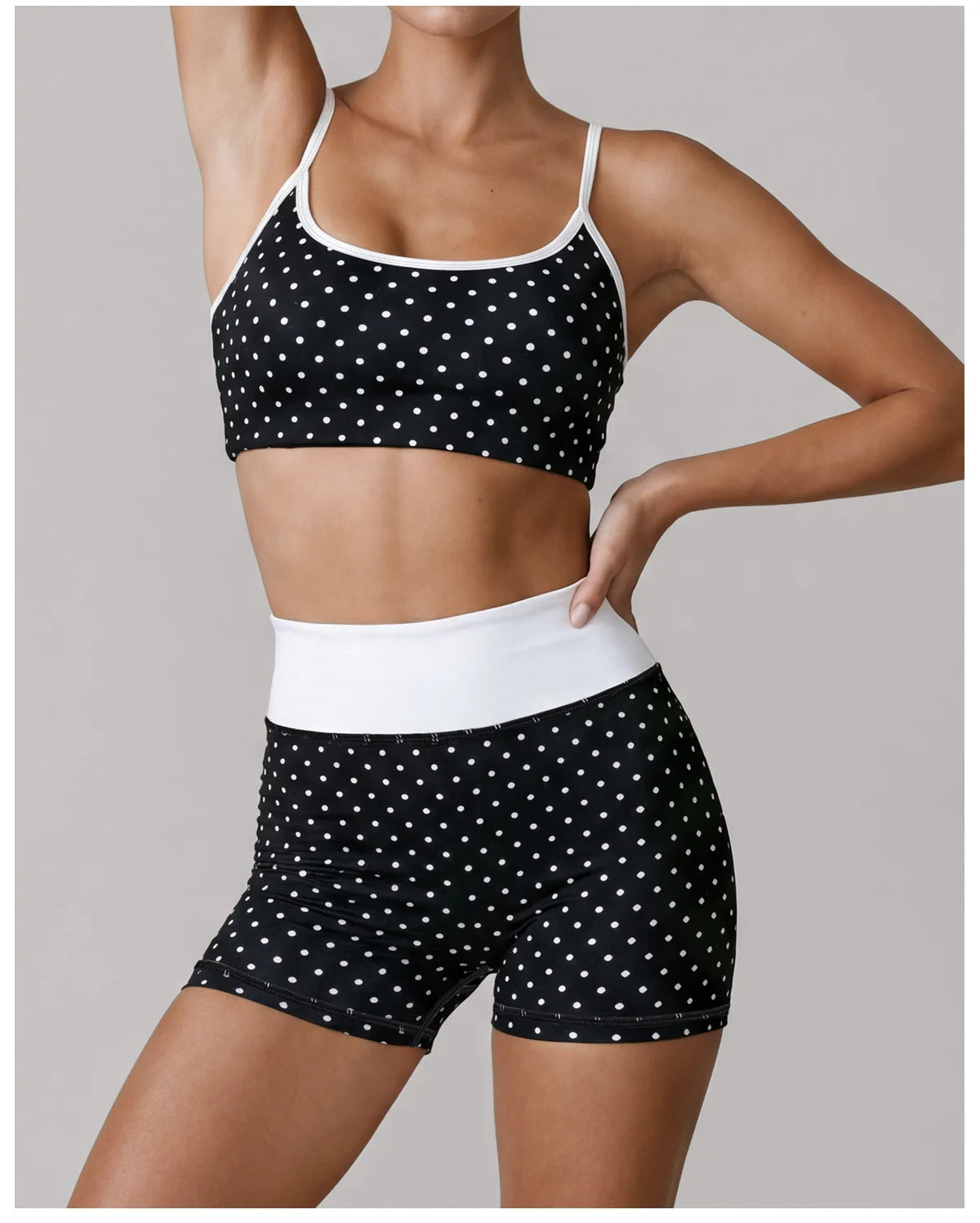 Summer Pink Wave Point Yoga Sets for Women Slim Sports Tank Top Gym Outfits Outerwear High Waist Shorts Training Fitness Suits