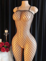Sexy Crotchless Lingerie Teddies Women Erotic Outfit Transparent Fishnet Bodysuit Cosplay Costume Sexy Babydoll HotBodystockings