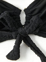 2026 Ring Linked Bandeau Bikini Solid String Swimwear Female Sexy Swimsuit Women Bathers Bathing Swimming Swim Suit Beachwear