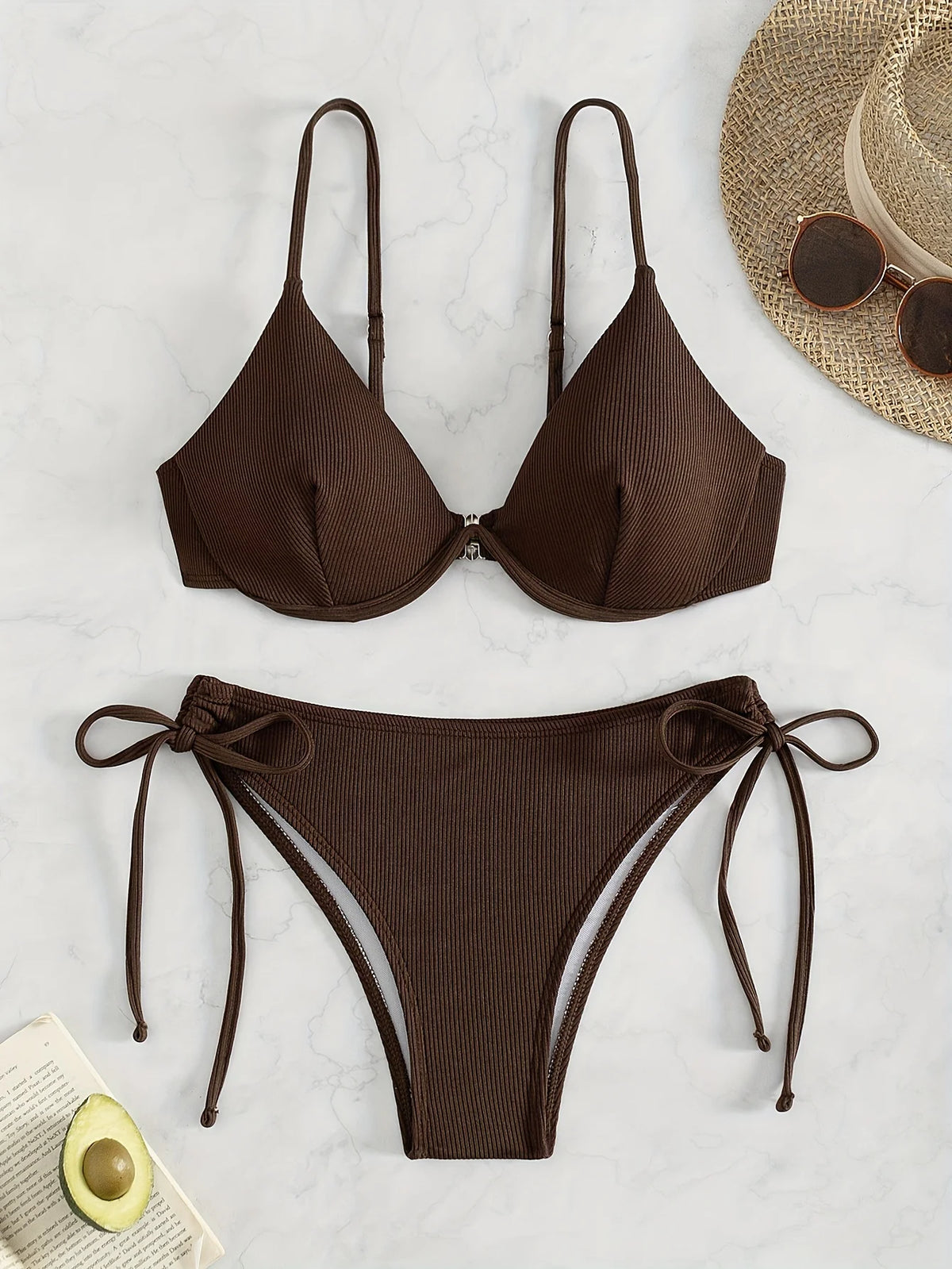 ZTVitality Solid Underwire Sexy Bikini 2025 New Arrival Biquini Padded Push Up Bandage Swimsuit Women Swimwear Summer Beachwear
