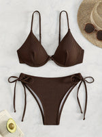 ZTVitality Solid Underwire Sexy Bikini 2025 New Arrival Biquini Padded Push Up Bandage Swimsuit Women Swimwear Summer Beachwear