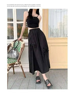 Versatile Knot Spring Summer F Skirt Ele Design Elastic Waist Skirt Sweet Aosphere Skirts For Ladies Fashion Women Skirts HSSZ