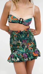 Sexy 3pieces High Waist Bikini 2024 Women Swimsuit with Smocked Skirt Swimwear Bikinis Set Brazilian Beach Bathing Suit Biquini