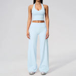 Yoga Set 2 Pieces Women Clothes Workout Outfits Fitness Sportswear Gym Tracksuit High Waist Leggings Sports Bra Athletic Wear