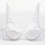 Womens Lager Bosom Lace Bralette Ladies Floral Unpadded Bra Sexy Lingerie See through Underwired Plus Size Brassiere Top