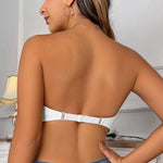 BEAUWEAR Front Closure Demi Bra for Woman Plain Invisible T-shirt Bra Strapless Bras Beauty Back Lingerie B C Cup