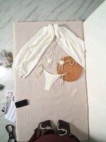 DEKA Shell Bikini Set Seashell Bather Bathing Suit Push Up Pearl Swim Scalloped Pearls Halter Female Swimsuit Women Swimwear