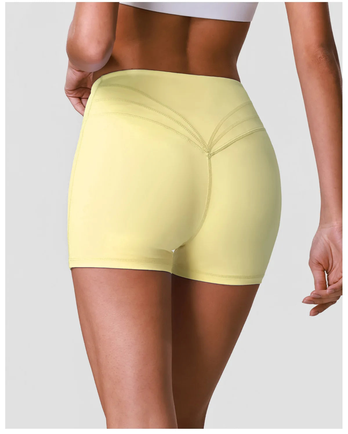 Outdoor Running Yoga Shorts Women Summer Crossed V Waist Hip Lifting Fitness Tight Sports Pants Quick Drying Gym Fitness Shorts