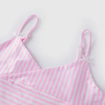 2026 Summer Women Stripe 2 Piece Sets Wrap V-Neck Sleeveless Cami Tops and Shorts Fitness Casual Daily Loungewear