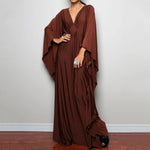 Greek Goddess Long Dress Batwing Sleeve Tunic Beach Cover Up Cover-ups Beach Dress Beach Wear Beachwear Kaftan Maxi Dress V4427
