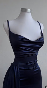 Y2k Hot Girls Pleated Spaghetti Strap Dresses Women Solid Color Sexy Backless Package Hip Slim Slit Long Dress Female Streetwear