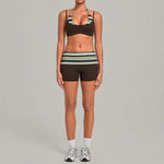 Women's Sleeveless Yoga Set Sports Fitness Gym Beautiful Back Slim Fit Bra Suits Training Workout High Waisted Shorts Sets