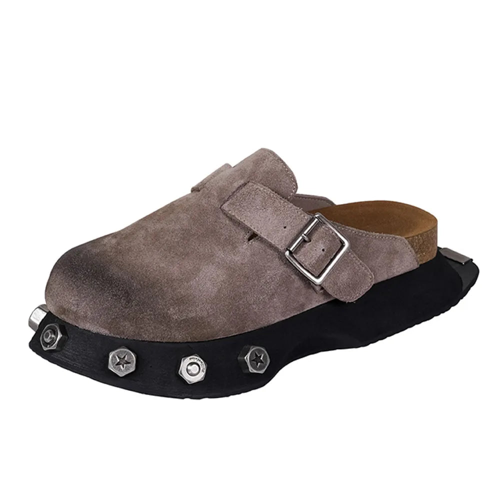 2025 Brand New Big Size 45 Denim Leisure Mules Shoes Women Trendy Comfy Walk Casual Clogs Flats Outdoor Slipper Men Slides