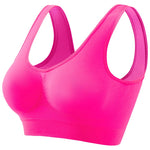 Women Wide Strap Seamless Tank Bra Without Pads Plus Size Knit Sports Bralette Wireless Bra Vest Crop Top Sexy Lingerie S-5XL