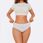 4Pcs/Set Women's Cotton Briefs Women Seamless Panties Solid Color Breathable Underwear Female Low Waist Soft Lingerie S-XXL