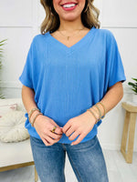 Women's Tops Summer Multi-Colour V-Neck Short Sleeve T-Shirt Casual Suit Loose Shirt Top Women's Clothing