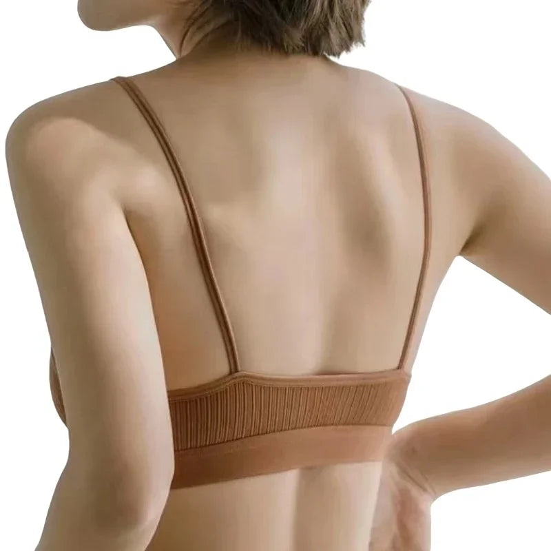 Sexy Non-wire Bras For Women Seamless Underwear Tube Tops Hollow Bras Push Up Sexy Lingerie Female Bandeau Bras Top