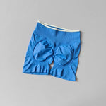 Women's High-Waisted Seamless Yoga Sports Shorts Hip-Lifting Knitted Peach Pants Summer Training Fitness Wear