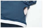 2PC Color Contrast Yoga Suit Women Short Sleeve Square Collar Slim Sports Top Fitness Suits Outdoor Exercise Leggings Tracksuit