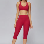 New yoga set 2 pieces gym set Women Long Sleeve Sports Shirts Sports Bra Leggings Suit Fitness Running Workout Suits Tracksuit