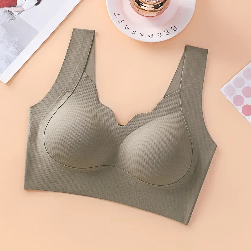 Push Up Bras For Women Seamless Underwear Breathable No Steel Ring Support Fitness Underwear With Pads Sexy Lingerie M-XXL