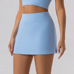 2025 Tennis Skirts Shorts Women Solid Sports Gym High Waist Yoga Fitness Shorts Slim Fit Breathable Running Fitness Mini Skirt