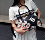 Jungle Pattern Women's Handbags Large Capacity Crossbody Bag Belt Lettering Decoration Shoulder Bag 2024 Designer Luxury Bag
