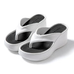 2026 New Women Fashion Slippers Soft EVA Summer Platform Shoes Girls Beach Flip Flops Thick Sole Female High Heel Street Sandals