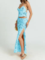 Women Backless Sequined Flower Summer Vest Beaded Halter Top Tie-up Sleeveless Camis Tops for Club Party