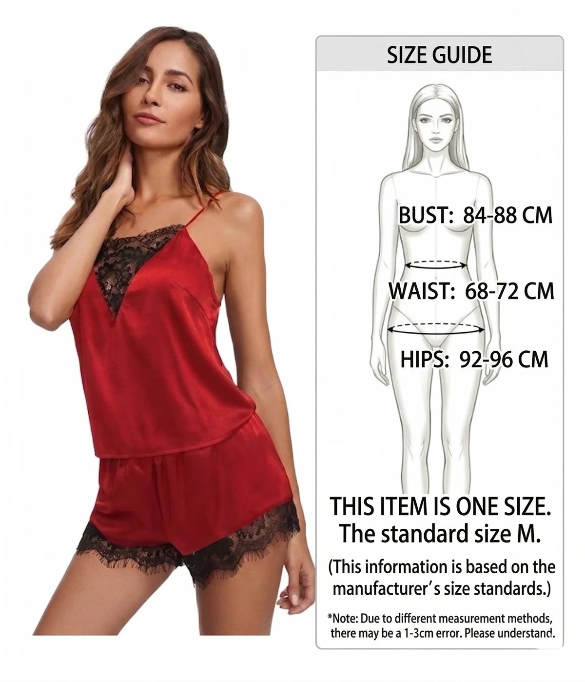 Women Satin Pajama Set Lace Trim Cami Top and Shorts Sleepwear Soft Sleeveless Nightwear Summer Home Lounge Wear Outfit